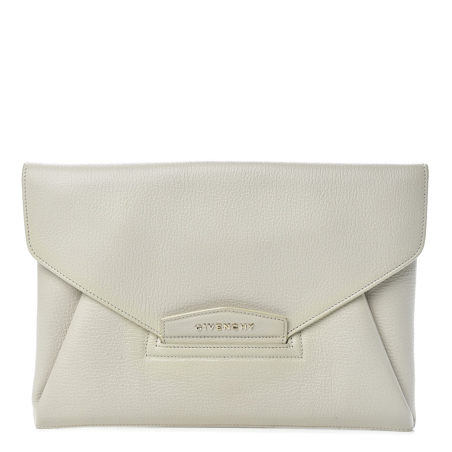 Givenchy Sugar Goatskin Medium Antigona Envelope Clutch Ivory 1 of 17