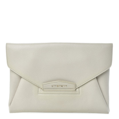 Givenchy Sugar Goatskin Medium Antigona Envelope Clutch Ivory 1 of 17