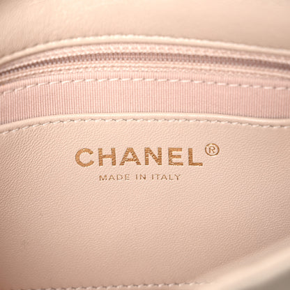 Chanel Lambskin Quilted Small CC Funky Town Flap Beige 6 of 10