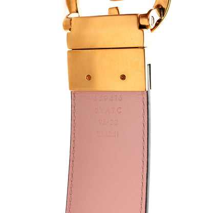 Gucci Plutone Calfskin 37mm GG Marmont Reversible Belt 95 38 Fuschia Pink 3 of 6