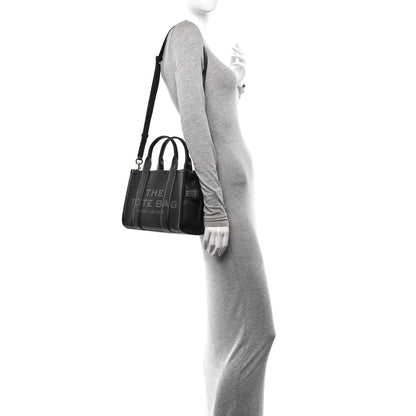 Marc Jacobs Grained Calfskin Small The Tote Bag Black 2 of 11