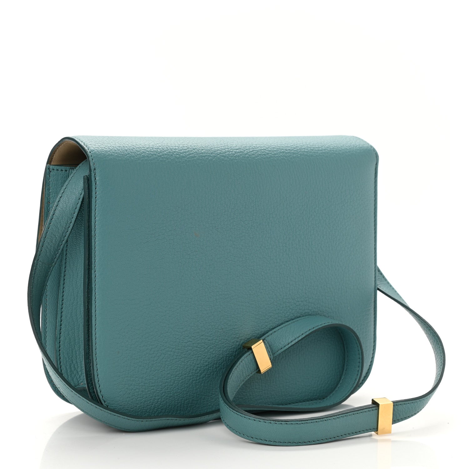 Celine Goatskin Medium Classic Box Flap Bag Antarctic 3 of 8