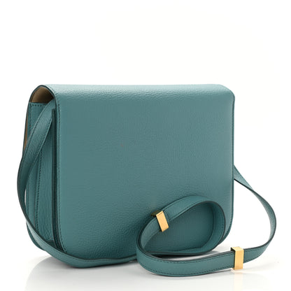 Celine Goatskin Medium Classic Box Flap Bag Antarctic 3 of 8