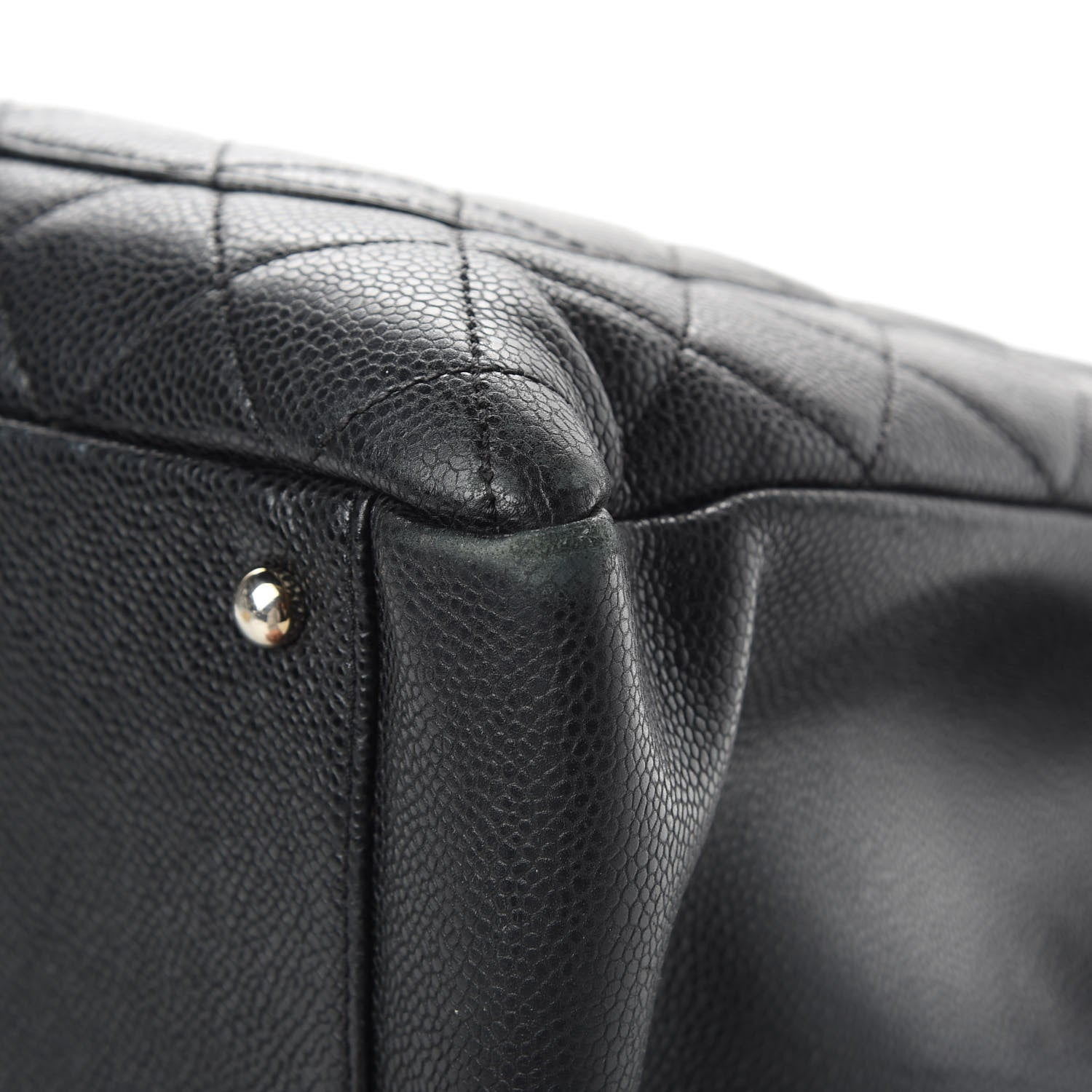 Chanel Caviar Quilted XL Grand Shopping Tote GST Black 12 of 21