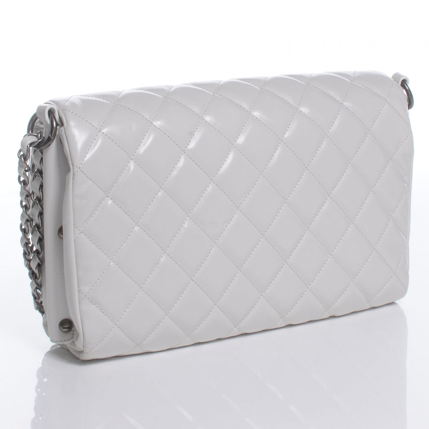 Chanel Lambskin Quilted Medium Boy Flap White 3 of 8