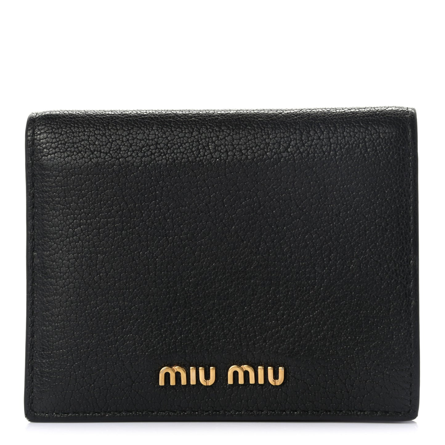 Goatskin Madras Small Wallet Black Rosa
