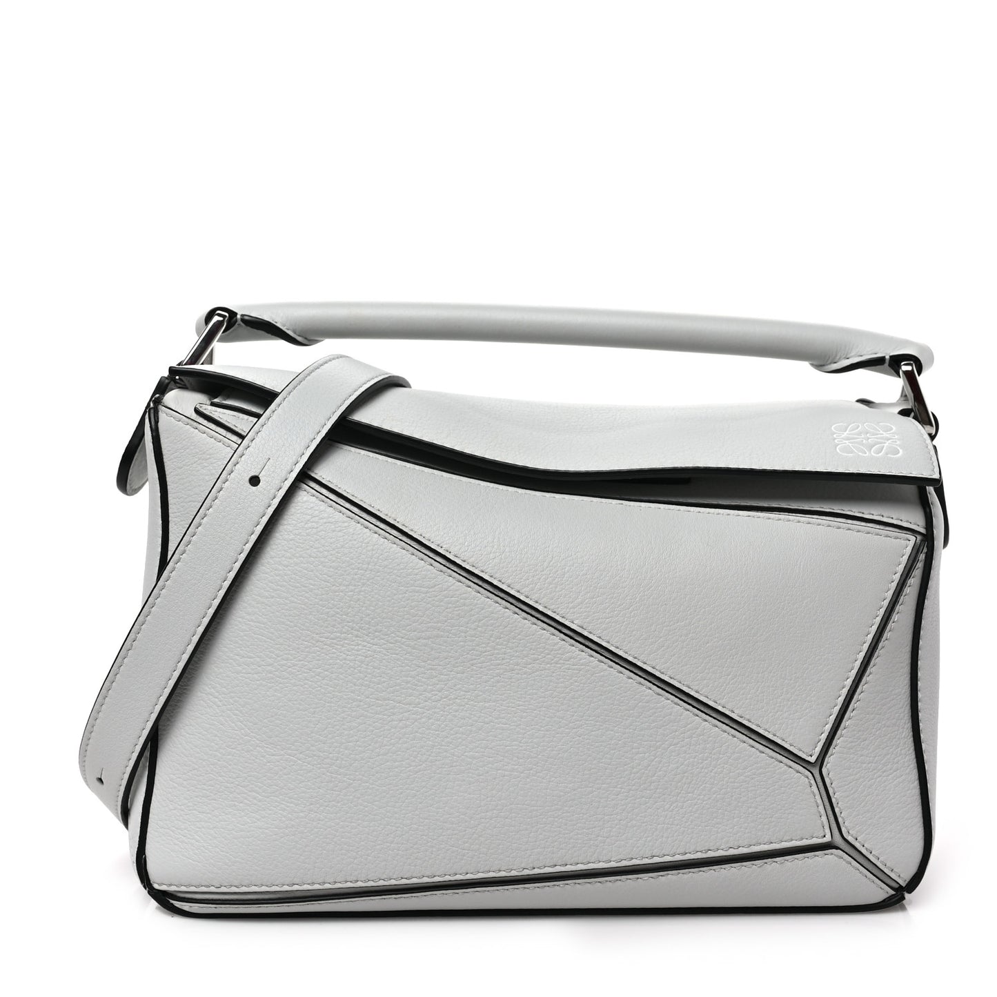 Calfskin Small Puzzle Bag Kaolin
