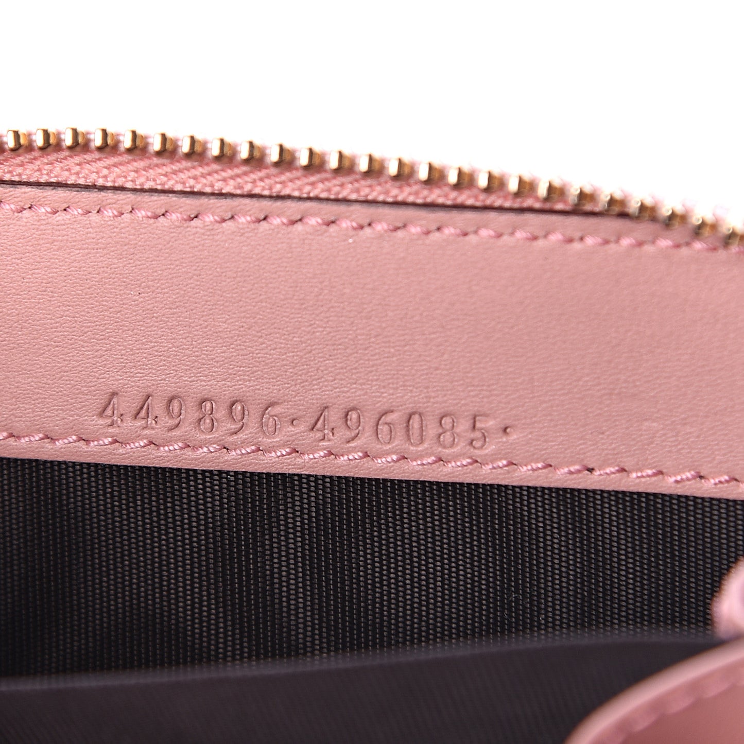 Microguccissima Zip Around Card Case Soft Pink