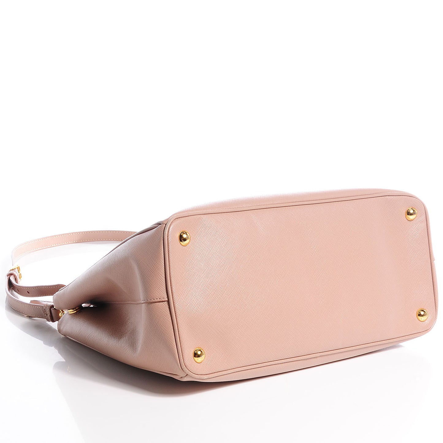Saffiano Lux Medium Double Zip Tote Cammeo