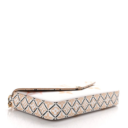 Louis Vuitton Monogram Giant By The Pool 2.0 Felicie Pochette Chain Wallet Beige 4 of 9
