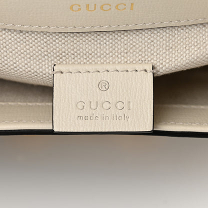 Gucci GG Supreme Monogram Web Mini Horsebit 1955 Shoulder Bag Beige Mystic White 6 of 10