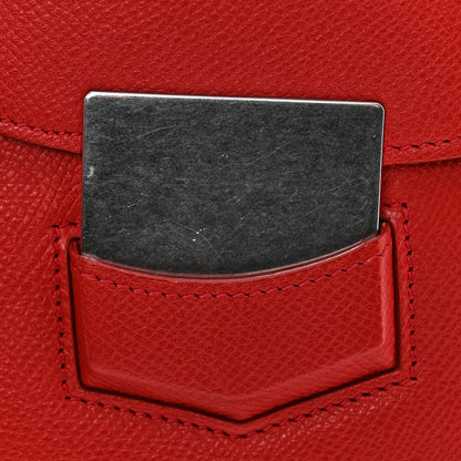 Celine Grained Calfskin Small Trotteur Coquelicot 15 of 16
