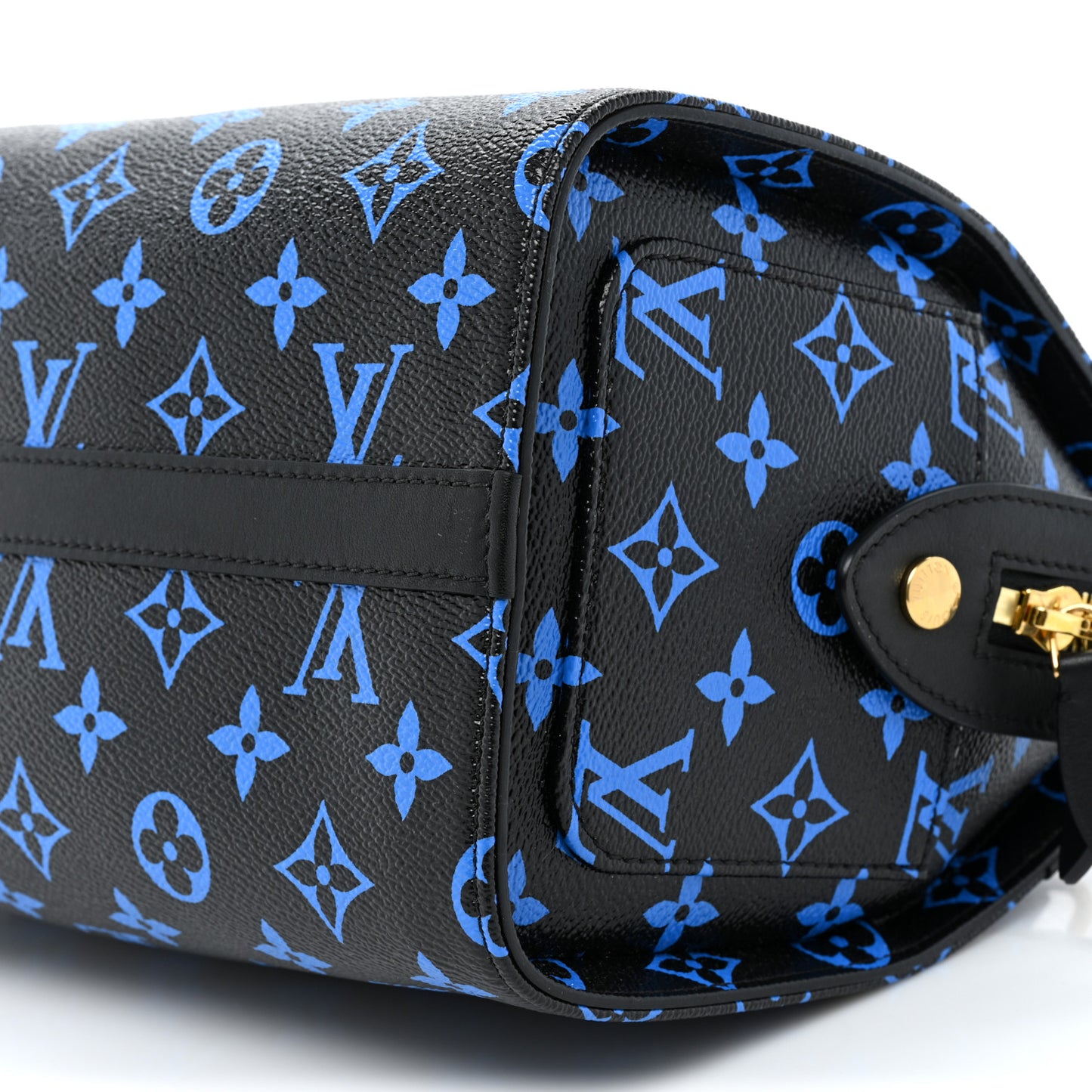 Colored Monogram Speedy Amazon PM Blue Black