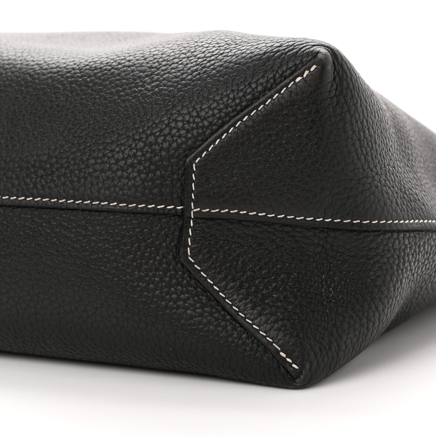 Sikkim Taurillon Clemence Double Sens 36 Reversible Tote Black Graphite