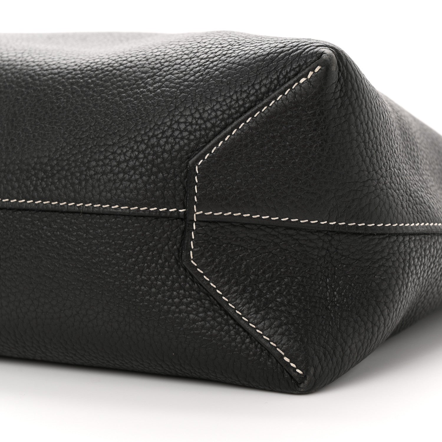 Hermes Sikkim Taurillon Clemence Double Sens 36 Reversible Tote Black Graphite 15 of 17