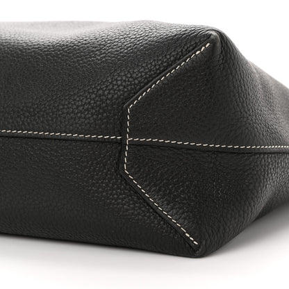 Hermes Sikkim Taurillon Clemence Double Sens 36 Reversible Tote Black Graphite 15 of 17