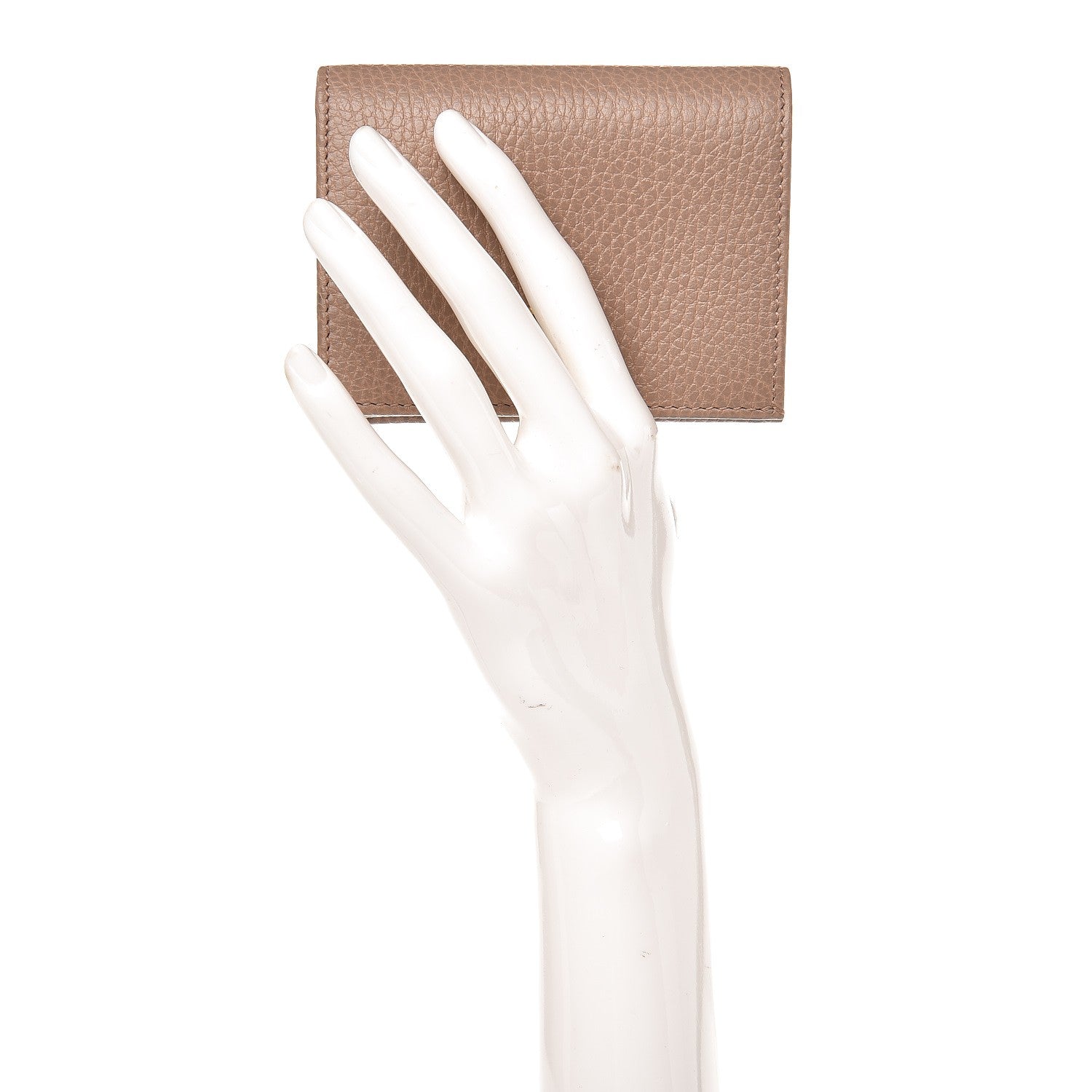 Gucci Pebbled Calfskin GG Marmont Card Case Porcelain Rose 2 of 8