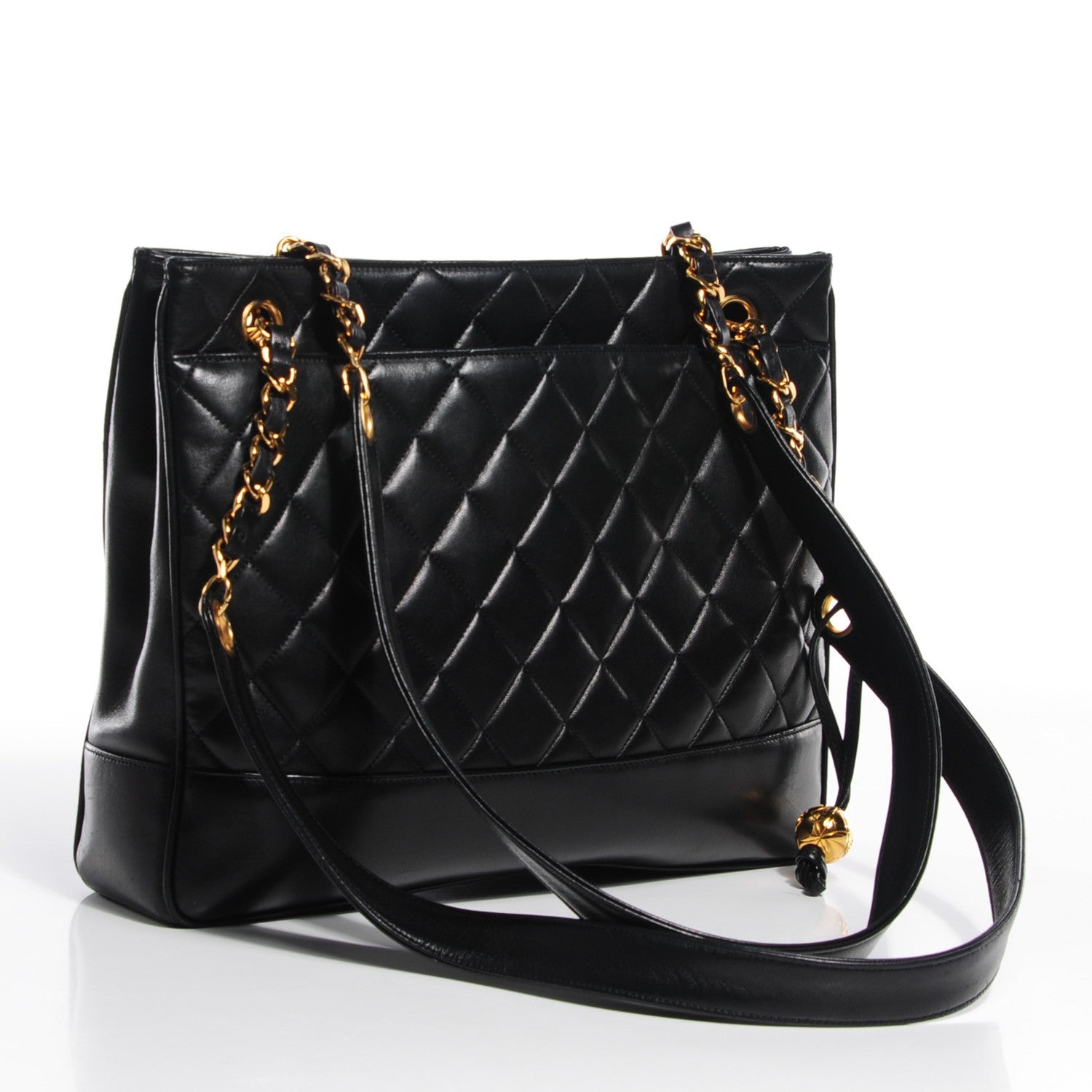 Chanel Lambskin Quilted Shoulder Bag Black 3 of 8