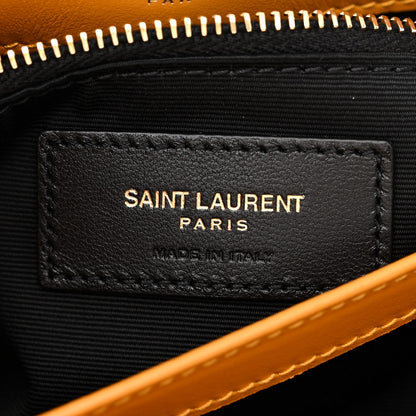 Saint Laurent Calfskin Y Quilted Monogram Toy Loulou Crossbody Bag Cheddar 6 of 11
