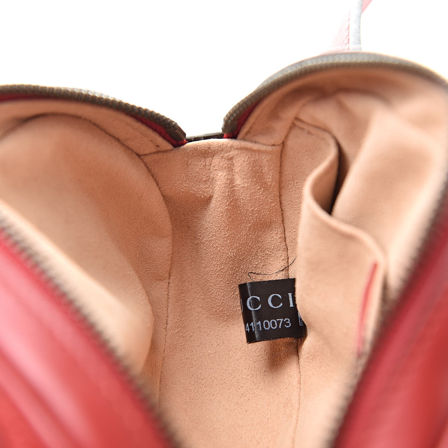 Gucci Calfskin Matelasse GG Marmont Belt Bag 75 30 Hibiscus Red 11 of 16