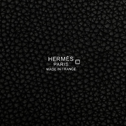 Hermes Taurillon Clemence Matte Alligator Picotin Lock Touch 22 MM Black 6 of 12