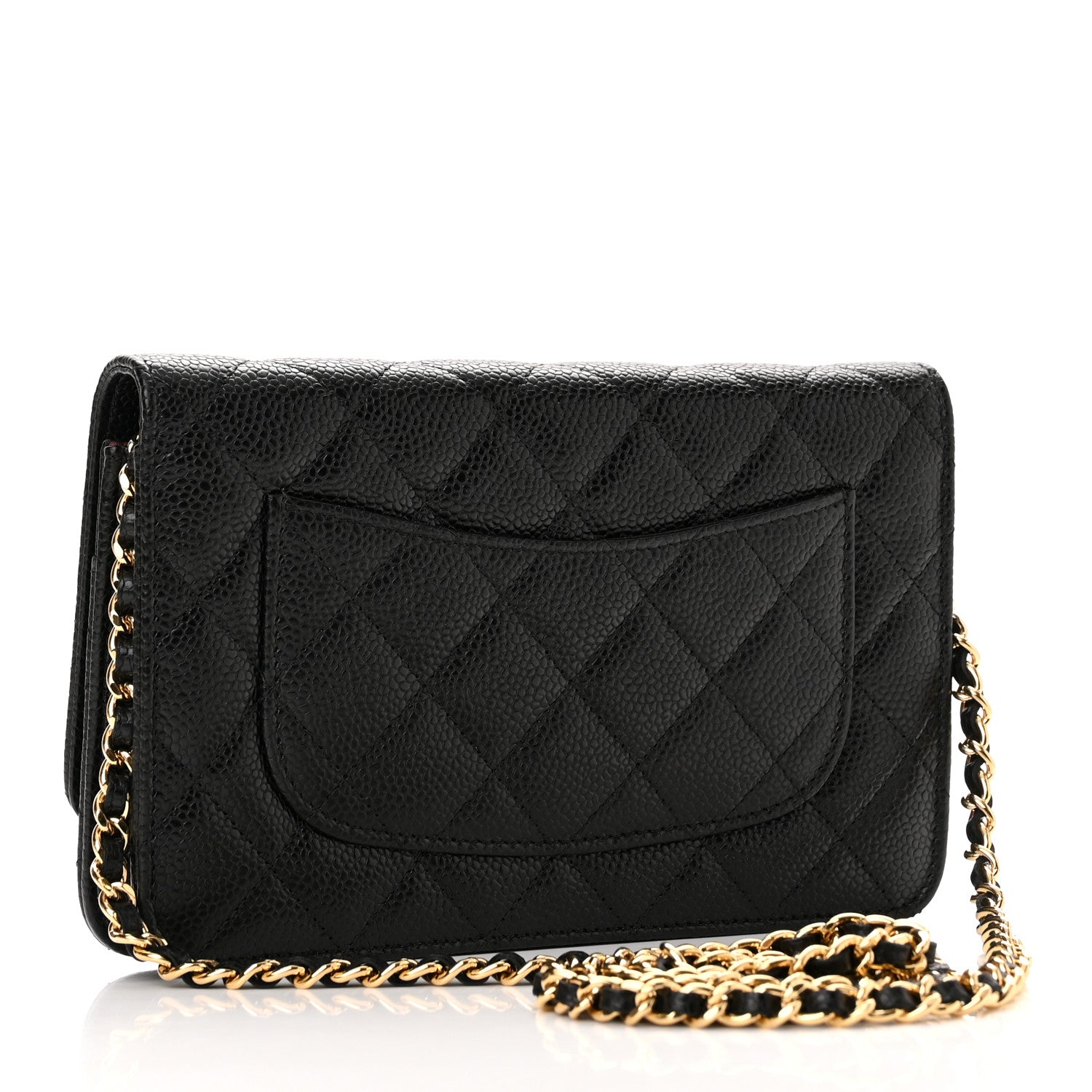 Chanel Caviar Quilted Wallet on Chain WOC Black 3 of 12