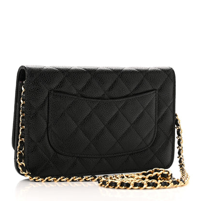 Chanel Caviar Quilted Wallet on Chain WOC Black 3 of 12