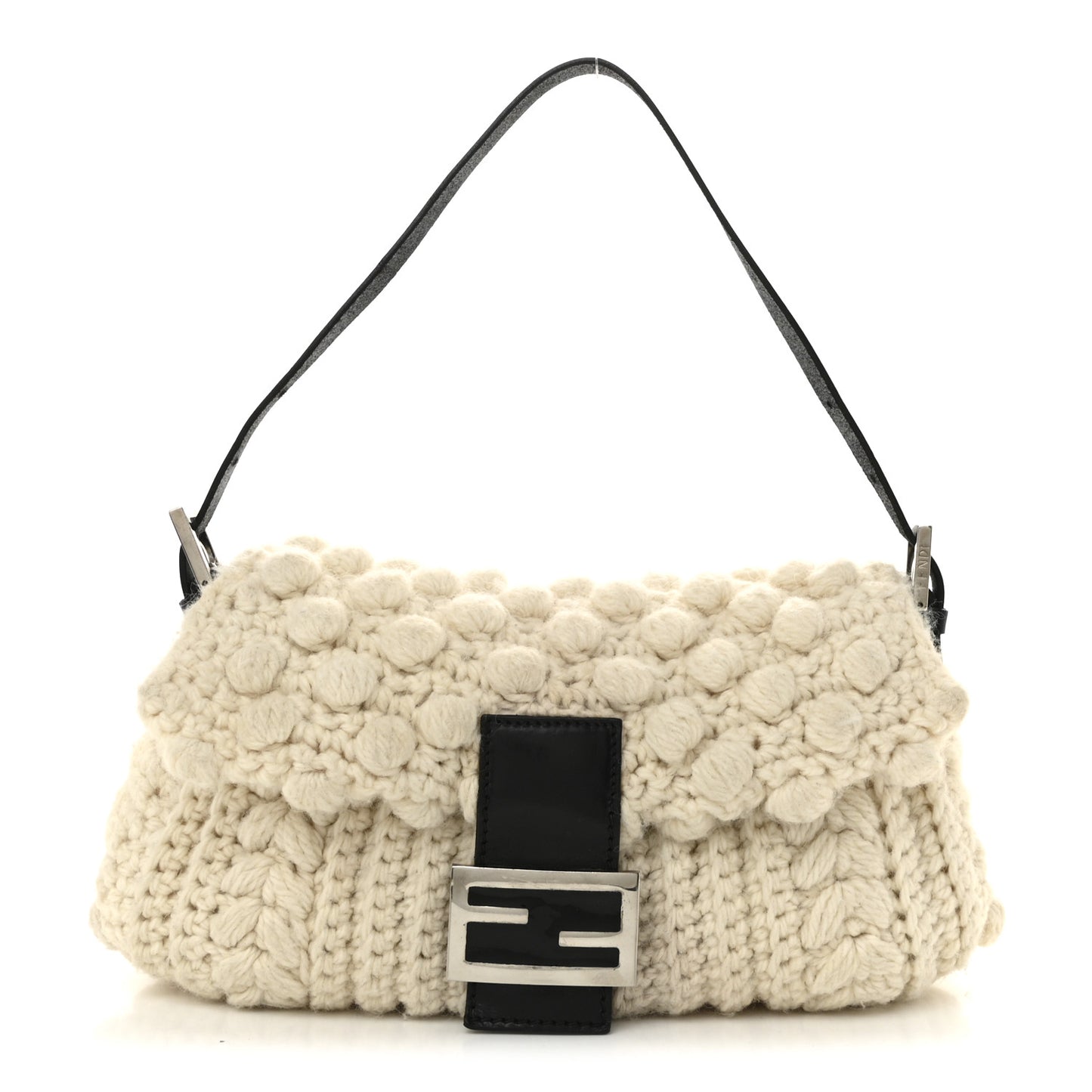 Woven Knit Baguette White
