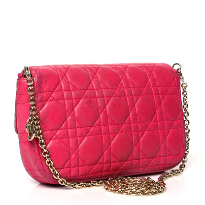 Christian Dior Lambskin Cannage Miss Dior Promenade Pouch Fuchsia 3 of 21