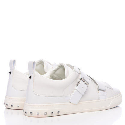 Valentino Garavani Calfskin Mens V Punk Low Top Sneakers 47 White 4 of 11