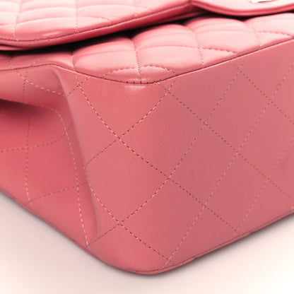 Chanel Lambskin Quilted Jumbo Double Flap Pink 8 of 10