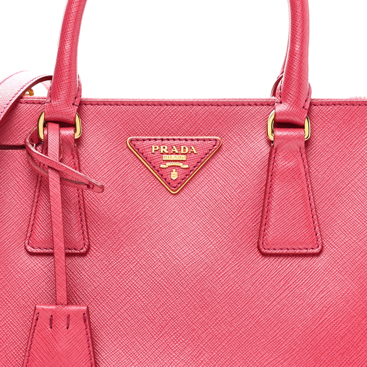 Saffiano Mini Galleria Double Zip Tote Peonia