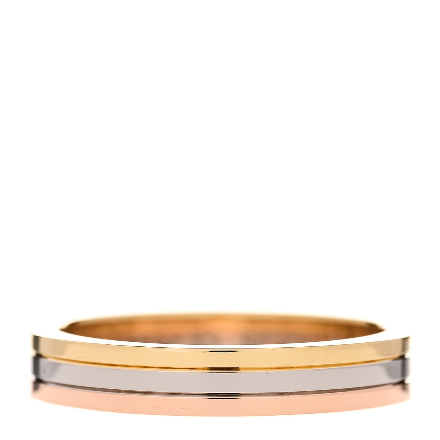 Cartier 18K Pink White Yellow Gold 3.5mm Vendome Louis Cartier Wedding Band Ring 53 6.5 1 of 6