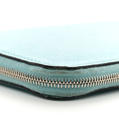 Hermes Epsom Silk'In Wallet Bleu Atoll Rose Tyrien 8 of 10