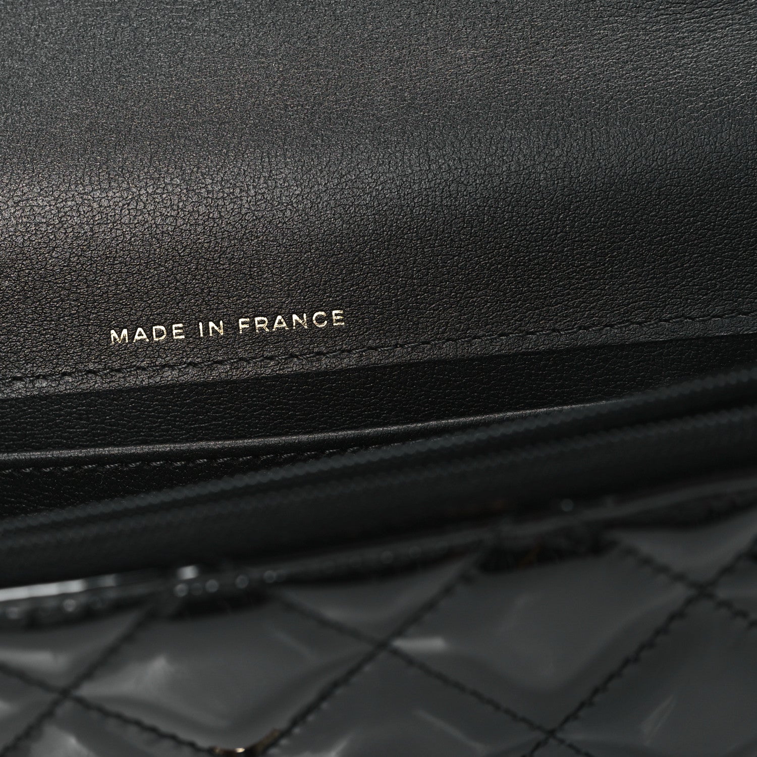 Chanel Patent Calfskin Quilted Flap Phone Holder With Chain Black 7 of 13