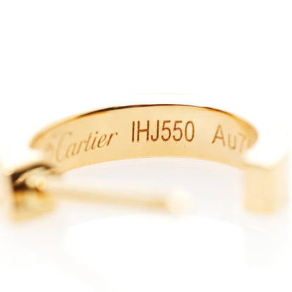 Cartier 18K Yellow Gold Small LOVE Hoop Earrings 5 of 7