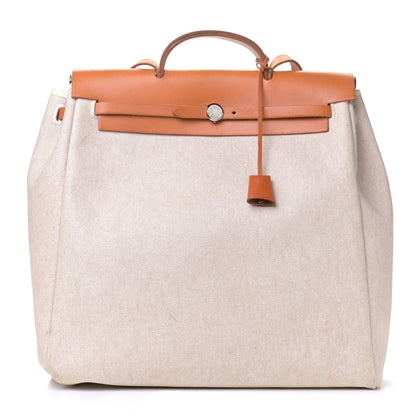 Hermes Toile Vache Hunter Herbag 39 MM Natural 2 of 13