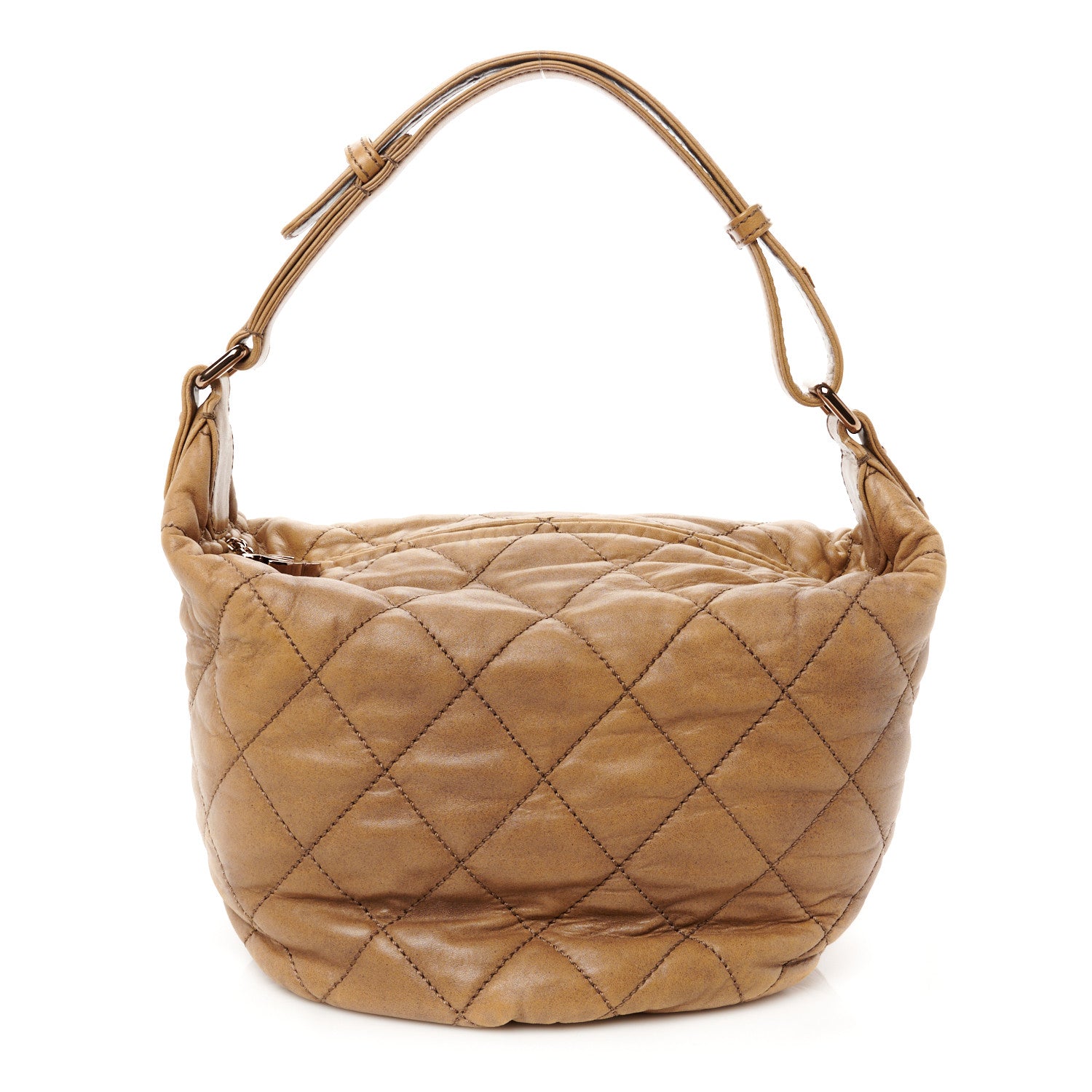 Chanel Lambskin Quilted Cloudy Bundle Hobo Beige 1 of 10