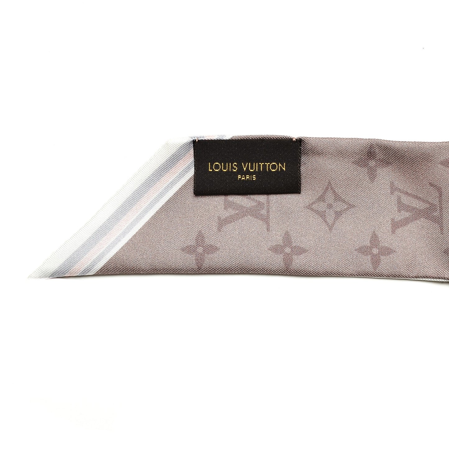 Silk Monogram Flower Ink BB Bandeau Light Pink