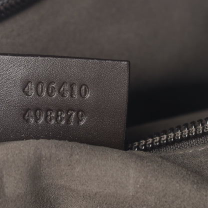 Gucci GG Supreme Monogram Selleria Calfskin Small Flat Messenger Bag Beige Ebony Cocoa Marrone Scuro 10 of 11