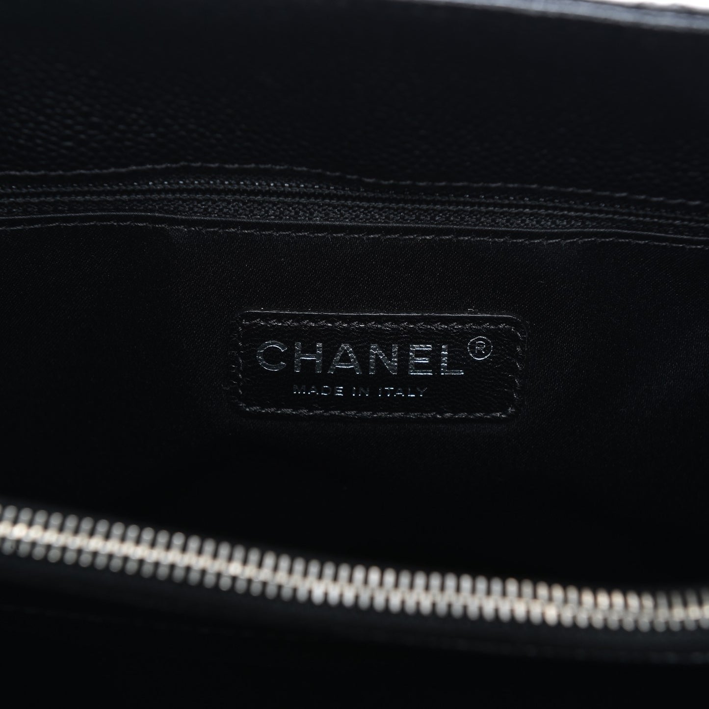 Caviar Quilted Grand Shopping Tote GST Black