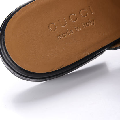 Gucci Calfskin Mens Princetown Slippers 9 Black 9 of 10