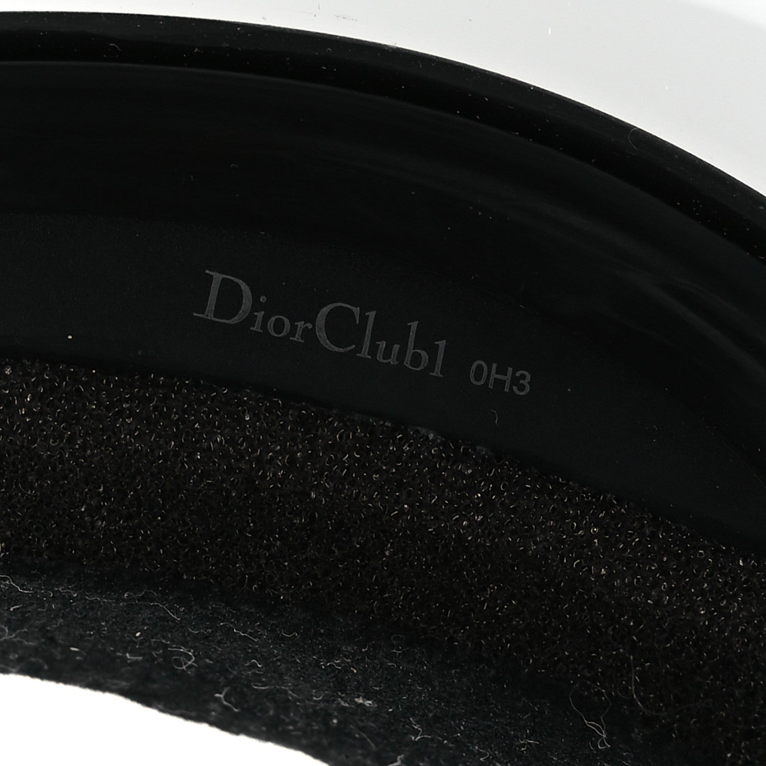 Christian Dior Mirrored DiorClub1 Sun Visor Black 9 of 16