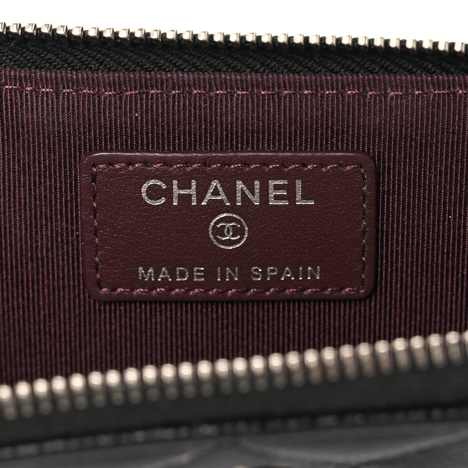 Chanel Caviar Quilted Zipped Key Holder Case Black 6 of 12