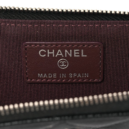 Chanel Caviar Quilted Zipped Key Holder Case Black 6 of 12