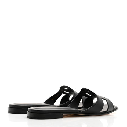 Louis Vuitton Calfskin LV Isola Flat Sandals 40 Black 4 of 8