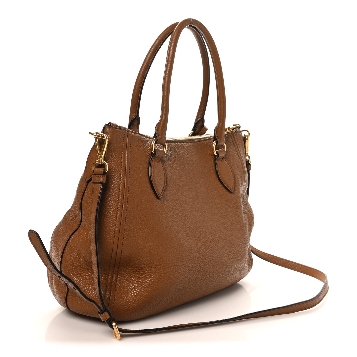 Prada Vitello Phenix Tote Cannella 2 of 9