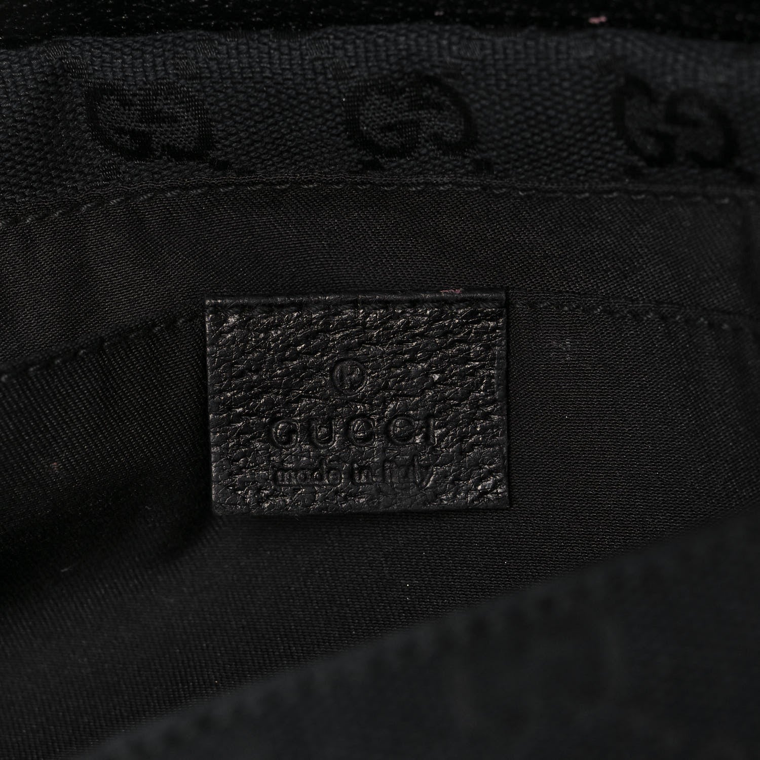 Gucci Monogram Web Belt Pouch Bag Black 6 of 12