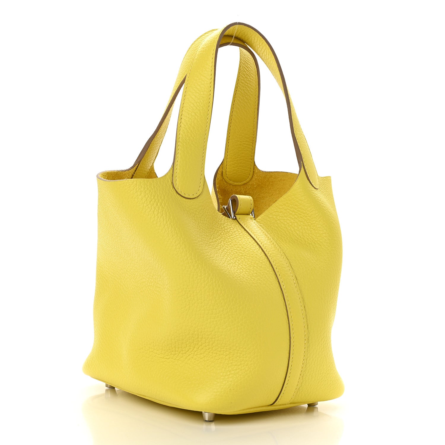 Hermes Taurillon Clemence Picotin Lock 18 PM Lime 3 of 9