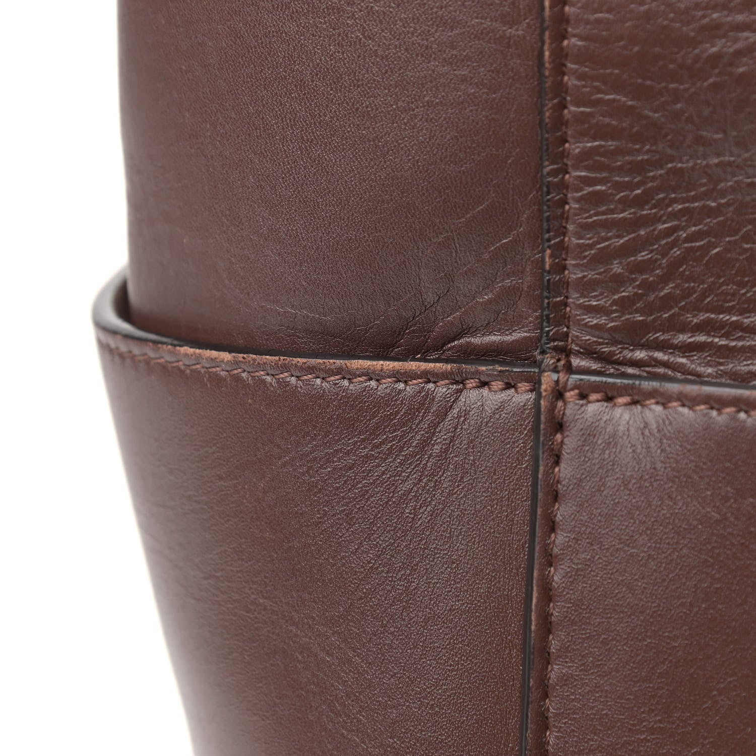 Celine Natural Calfskin Sangle Bucket Bag Dark Brown 23 of 24